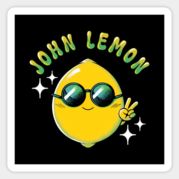 John Lemon Funny Fruit by Tobe Fonseca Magnet by Tobe_Fonseca